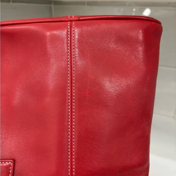 HOBO Red Leather Crossbody Bag - Picture 11 of 11